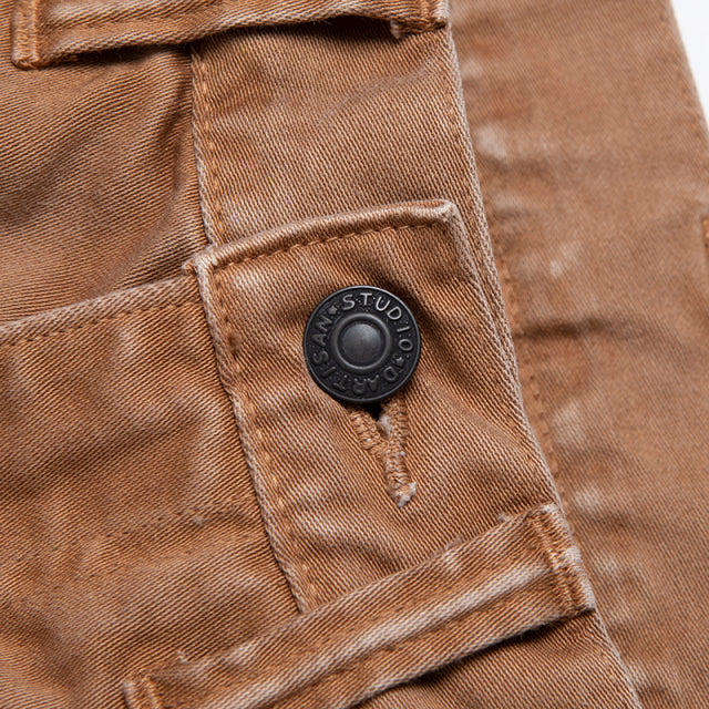 Kaki-Dyed Eastern Jeans [1840-KAKI]