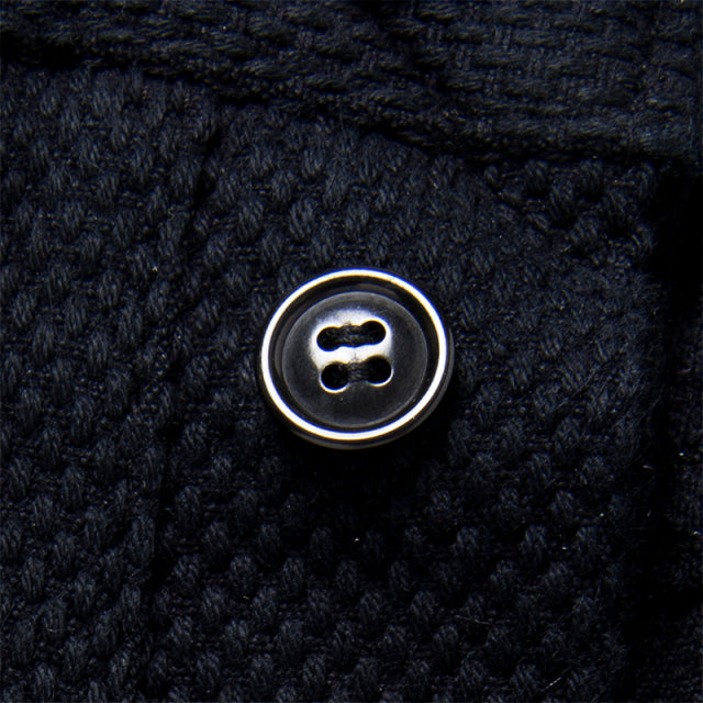 Kyoto Black Pattern Dyed Sashiko Jeans [1877] Big Size