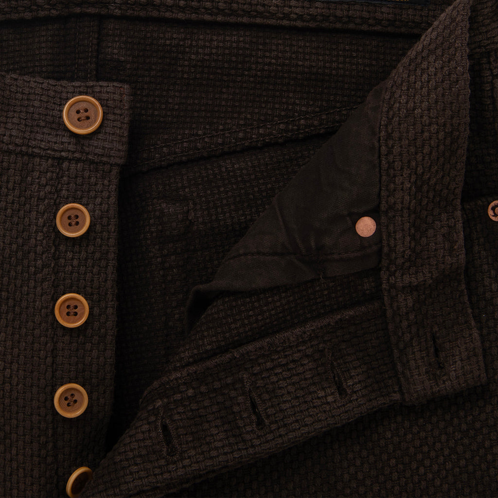 Amami Oshima Mud-Dyed Sashiko Jeans [1914]