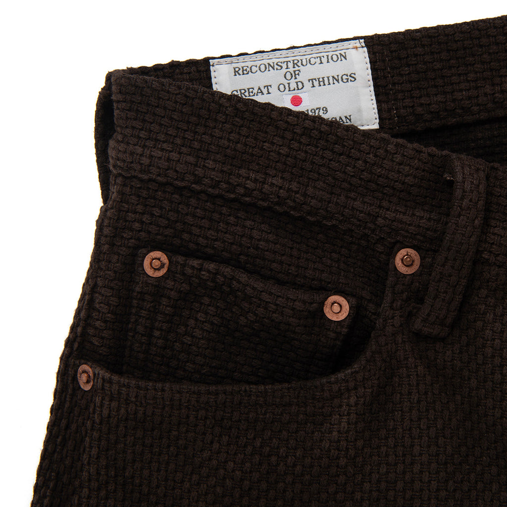 Amami Oshima Mud-Dyed Sashiko Jeans [1914]