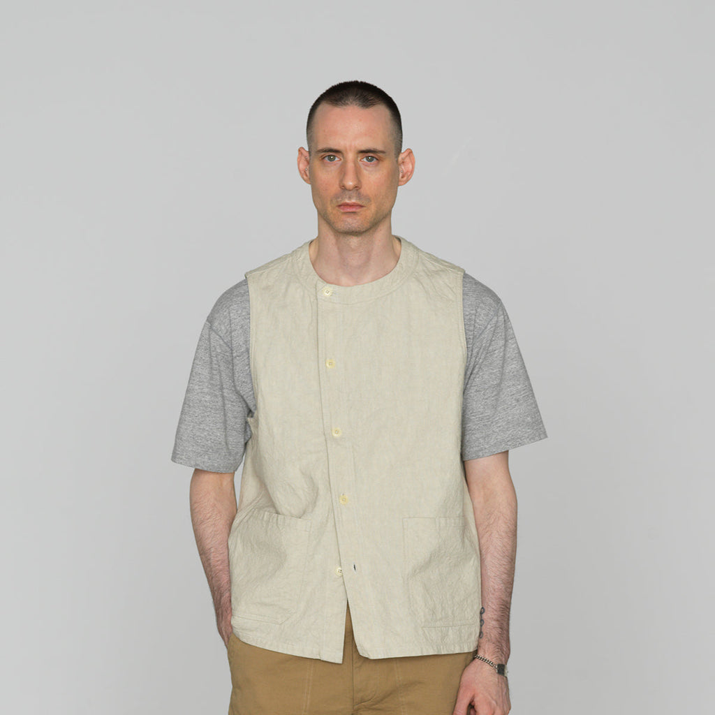 Cotton Linen Gilet  [OR-4314]
