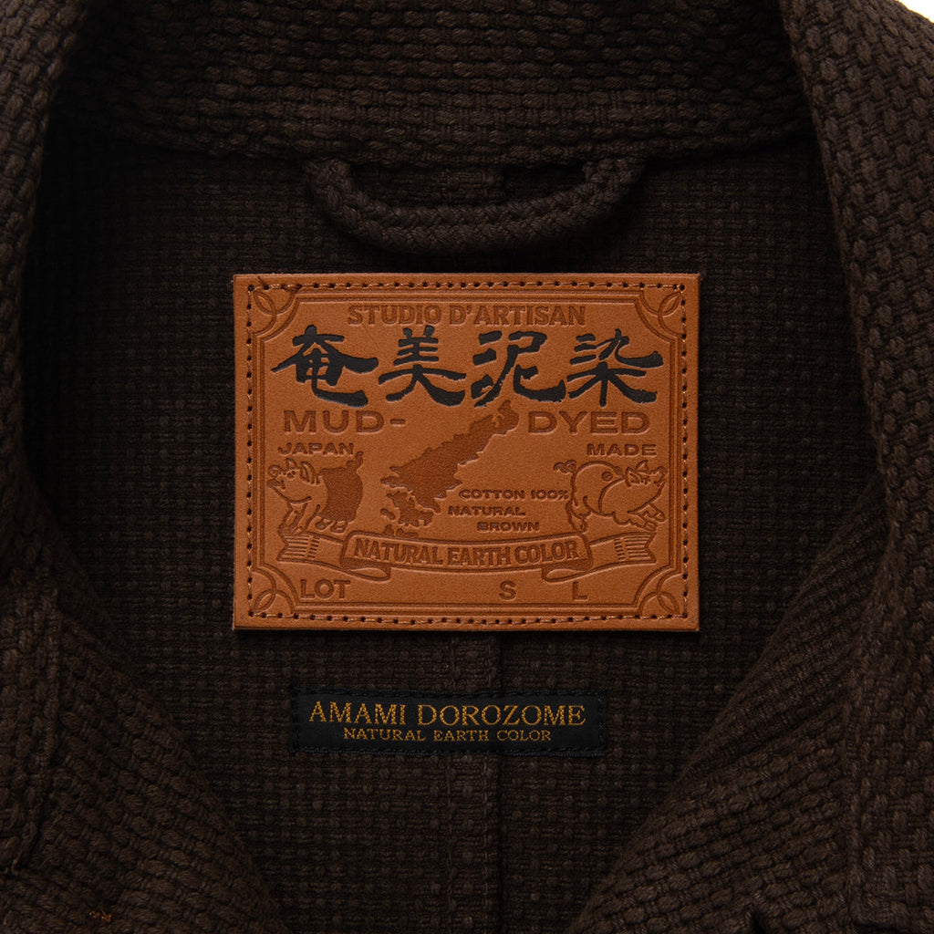 Amami Oshima Mud-Dyed Sashiko Jacket [4632]