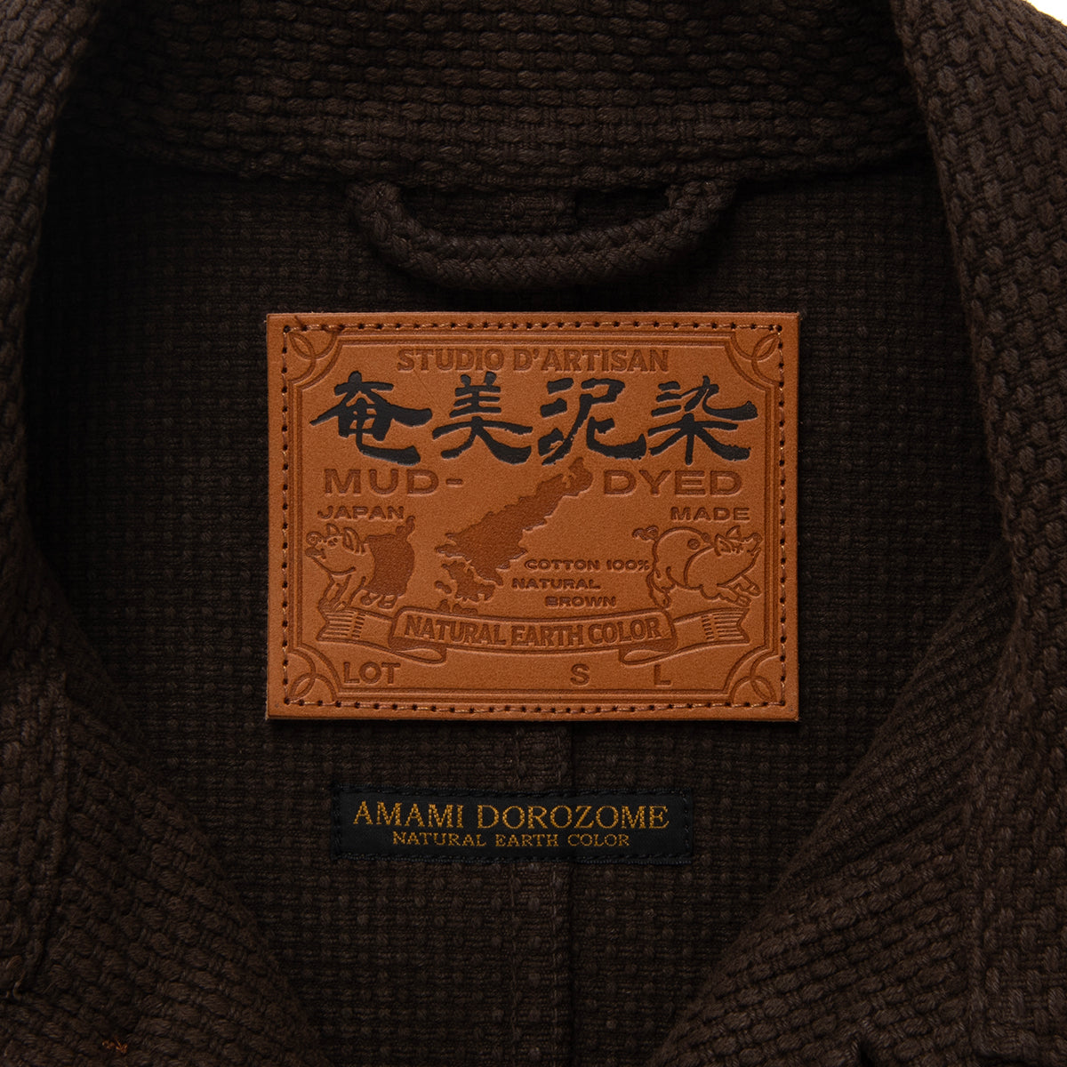 Amami Oshima Mud-Dyed Sashiko Jacket [4632]