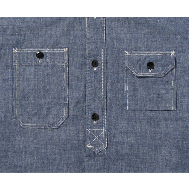 Chambray Short Sleeve Work Shirt [5333A-S]