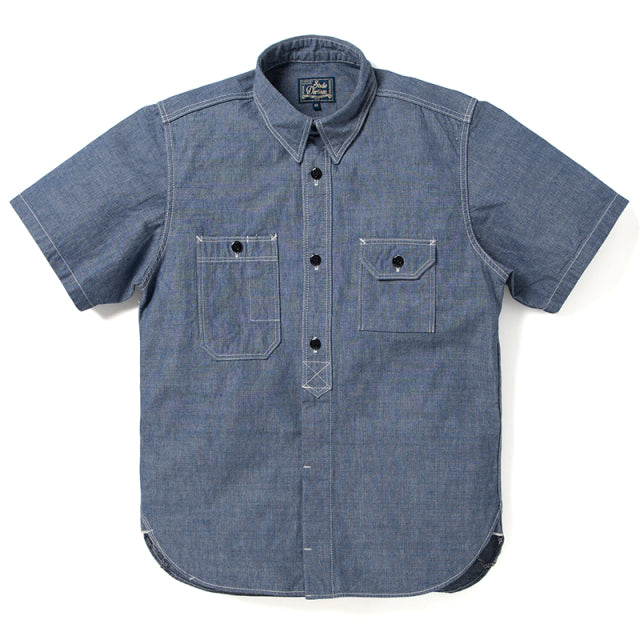 Chambray Short Sleeve Work Shirt [5333A-S]