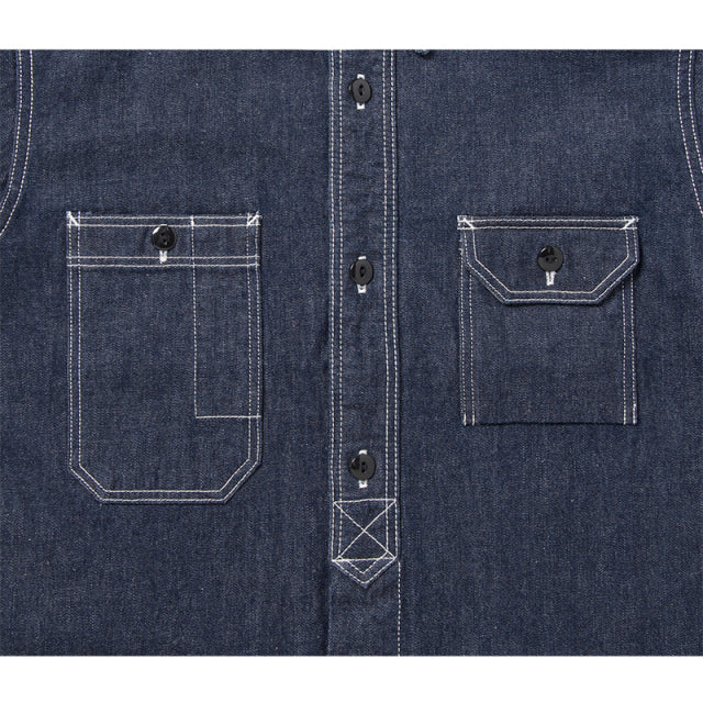 Denim Short Sleeve Work Shirt [5333B-S]