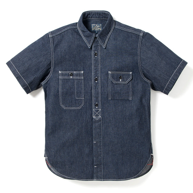 Denim Short Sleeve Work Shirt [5333B-S]