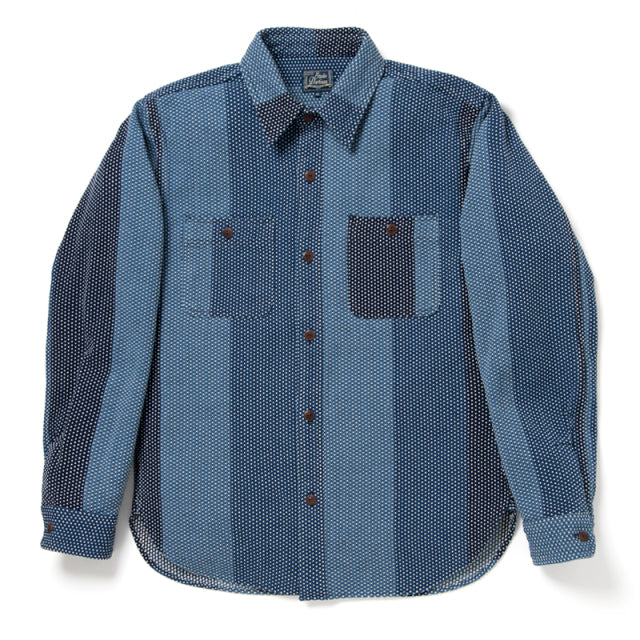 Katsuo Sashiko Shirt [5658]