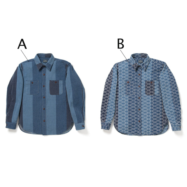 Katsuo Sashiko Shirt [5658]