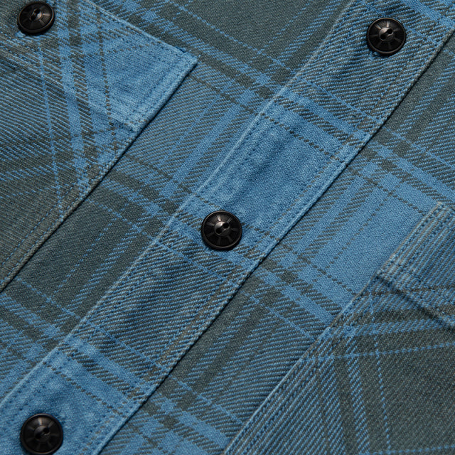 Indigo-Dyed Flannel Shirt [5664]