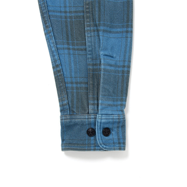 Indigo-Dyed Flannel Shirt [5664]
