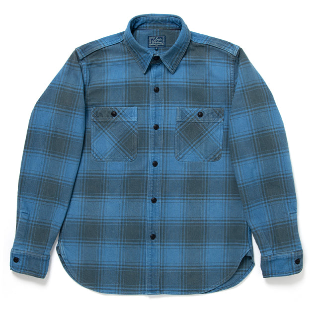 Indigo-Dyed Flannel Shirt [5664]