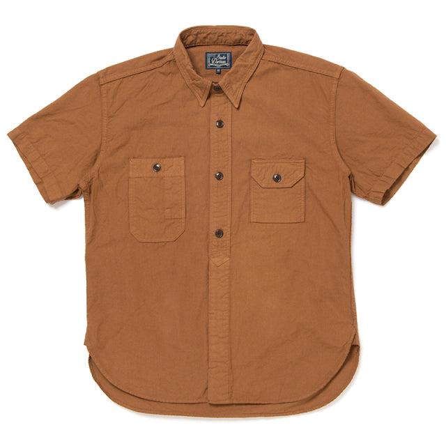 Kaki-Dyed Short Sleeve Shirt [5675-KAKI]
