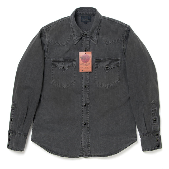 Natural Dyed Denim Shirt [5680]
