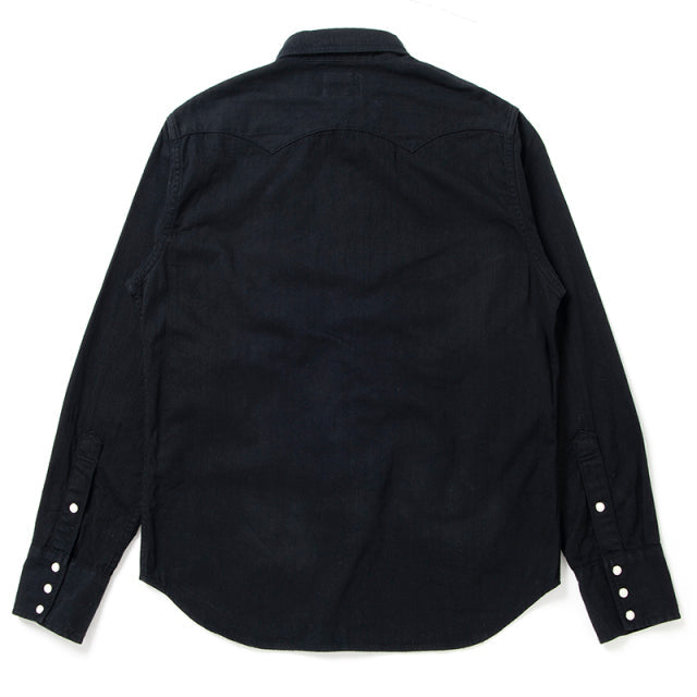 Kyoto Black Pattern Dyed Western Shirt [5686]