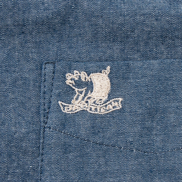 Chambray Button-Down Shirt [5693]