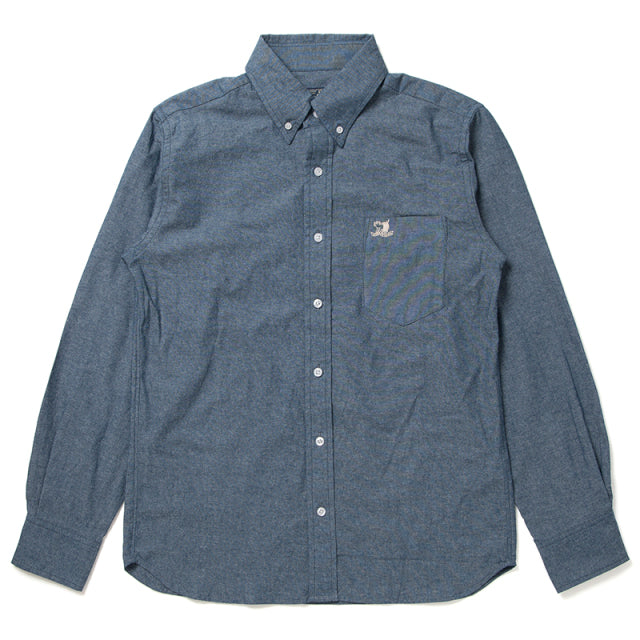 Chambray Button-Down Shirt [5693]