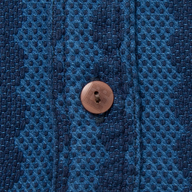 Indigo Sashiko Woven Shirt [5695]