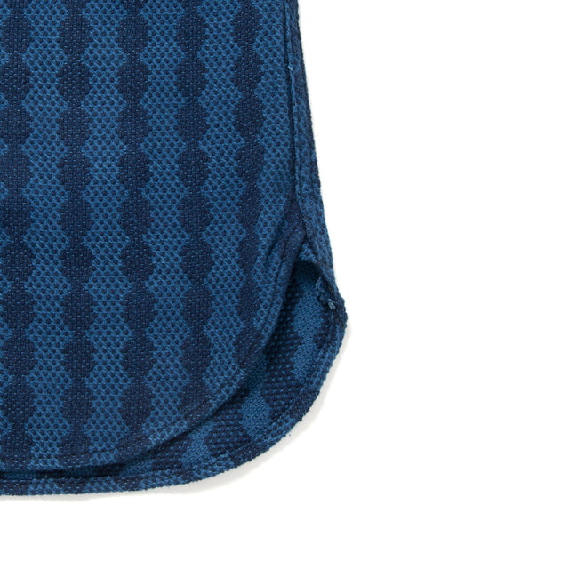 Indigo Sashiko Woven Shirt [5695]