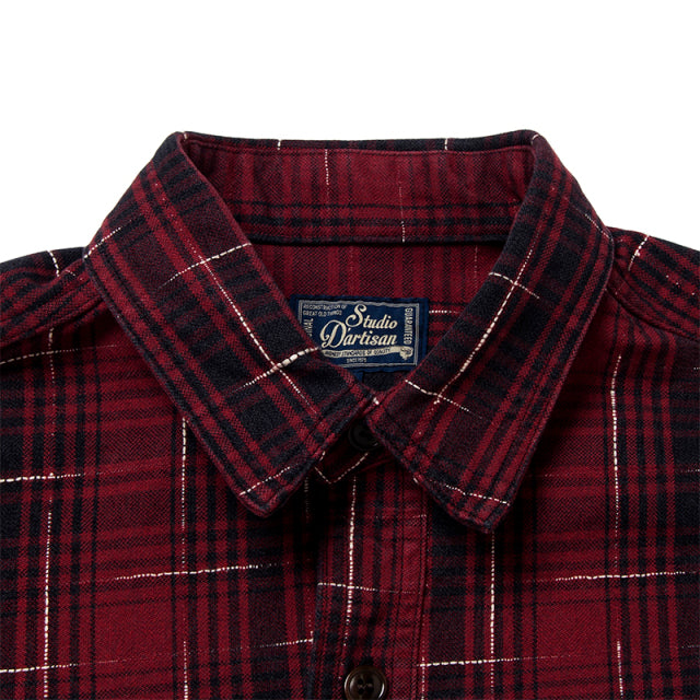 Distressed Ikat Check Shirt [5698]