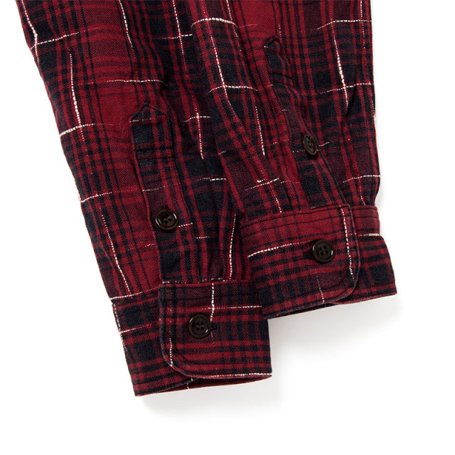 Distressed Ikat Check Shirt [5698]