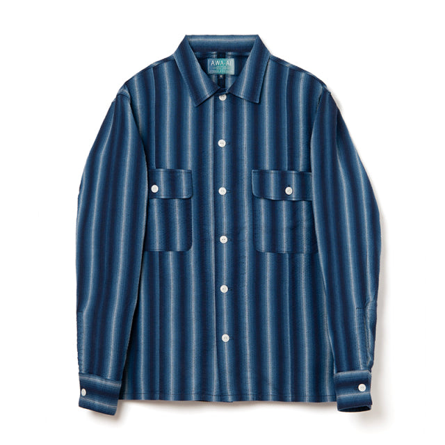 Awa Shijira Weave Long Sleeve Shirt [5706A]