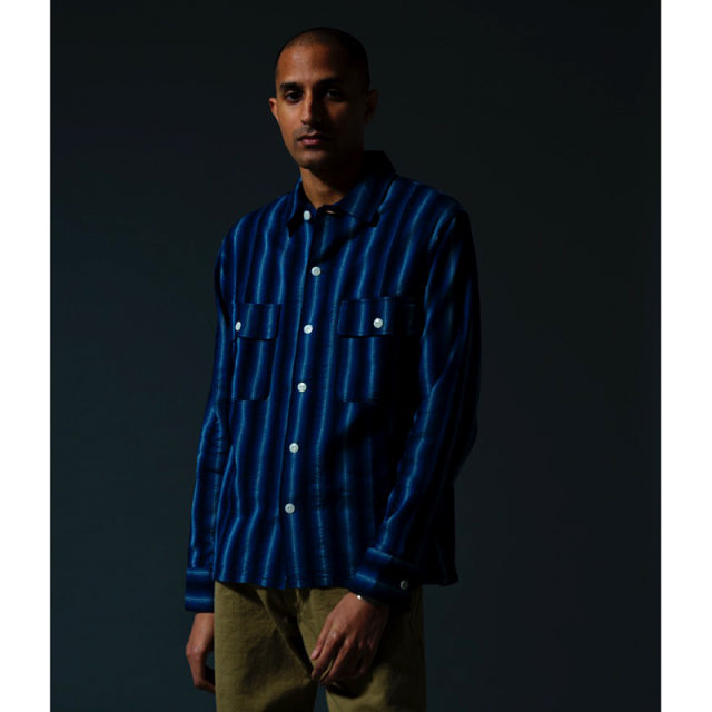 Awa Shijira Weave Long Sleeve Shirt [5706A]