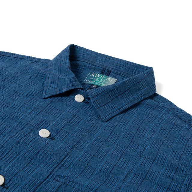 Awa Shijira Weave Long Sleeve Shirt [5706B]