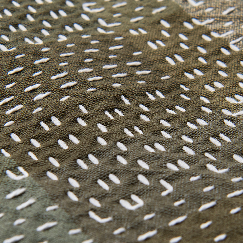 Noragi Army Sashiko Long Sleeve Shirt [5718]