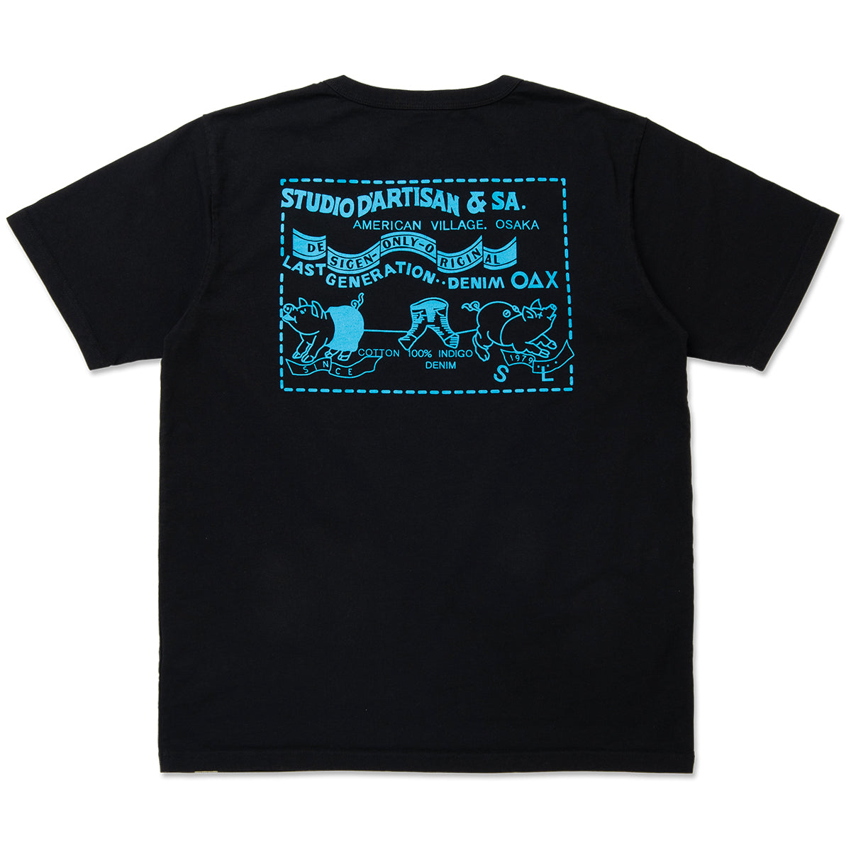 Denim Pocket Printed T-Shirt [8214A]