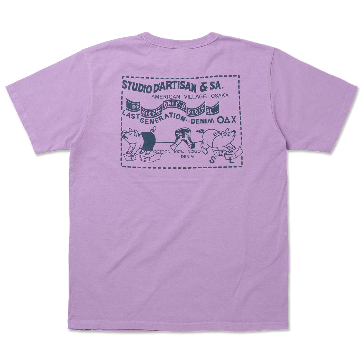 Denim Pocket Printed T-Shirt [8214A]