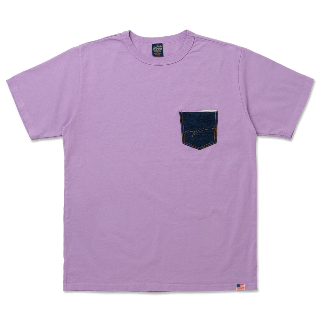 Denim Pocket Printed T-Shirt [8214A]