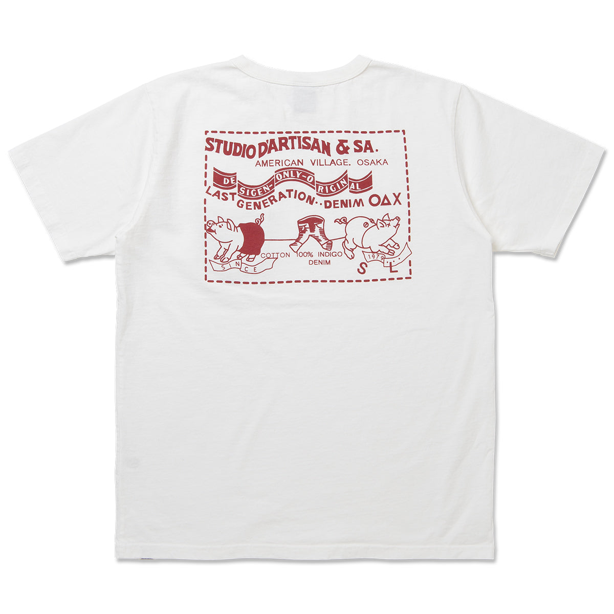 Denim Pocket Printed T-Shirt [8214A]