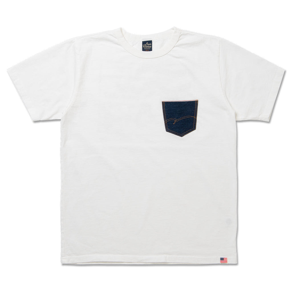 Denim Pocket Printed T-Shirt [8214A]