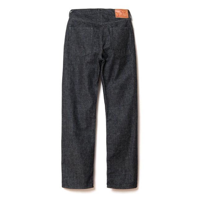 Loose Straight Wash Black Jeans [D1890B] - Big Size