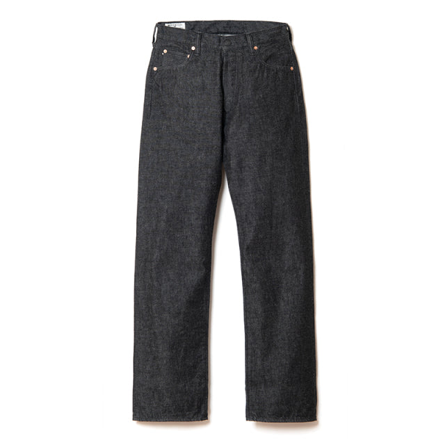 Loose Straight Wash Black Jeans [D1890B] - Big Size