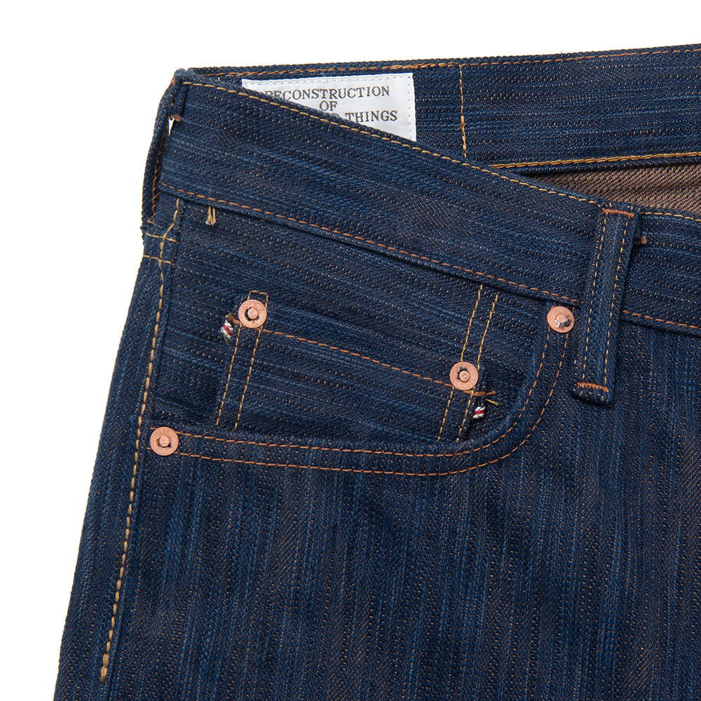 Awa Indigo & Persimmon-Dyed Jeans [D1905] - Big Size