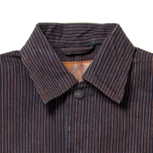 Kakishibu Denim Hickory Coverall [D4522]