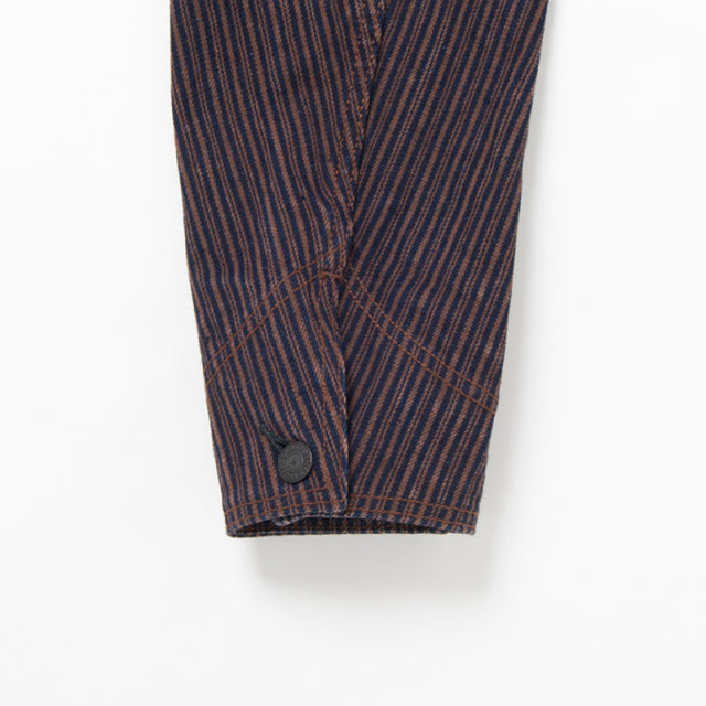 Kakishibu Denim Hickory Coverall [D4522]