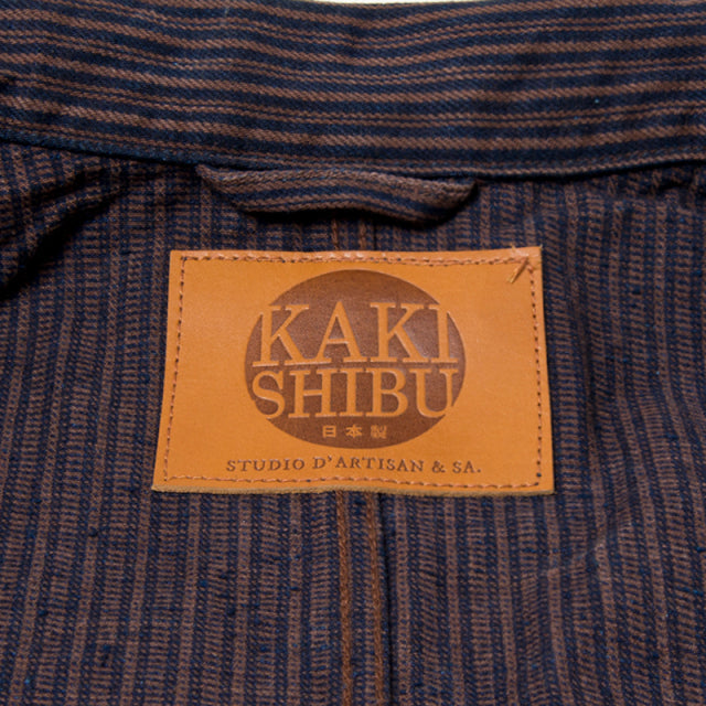 Kakishibu Denim Hickory Coverall [D4522]