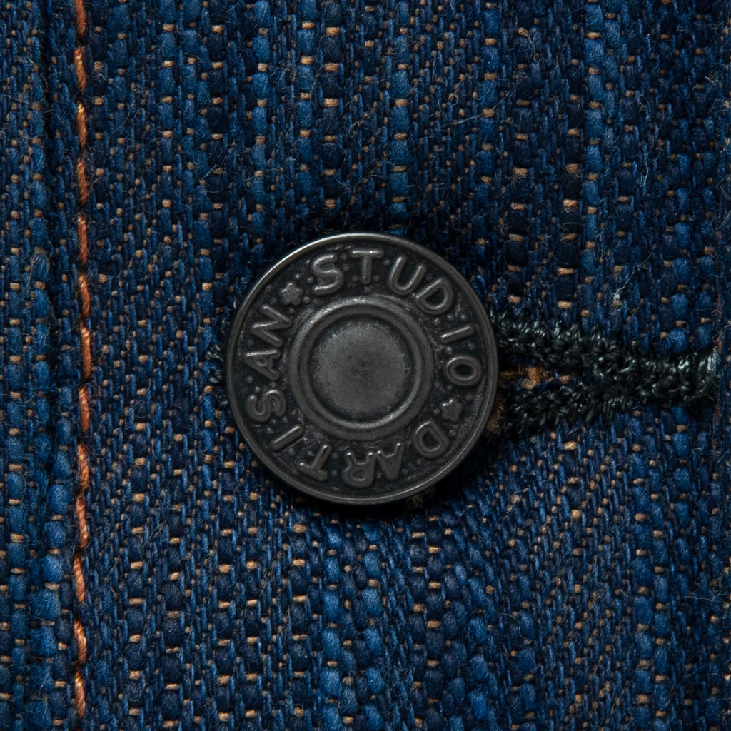 Awa Indigo & Persimmon-Dyed Denim Jacket [D4615]