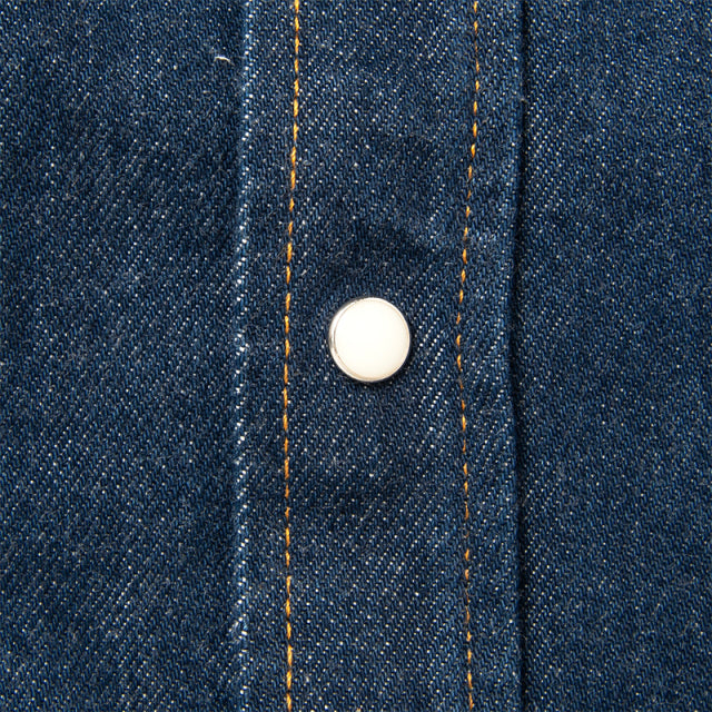 Natural Indigo Denim Western Shirt [D5701]