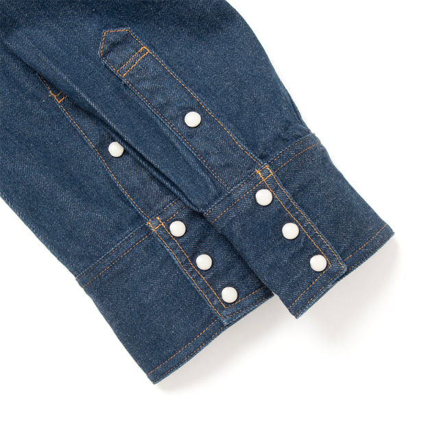 Natural Indigo Denim Western Shirt [D5701]