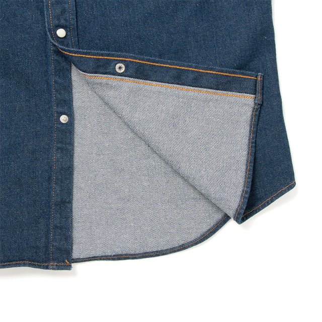 Natural Indigo Denim Western Shirt [D5701]