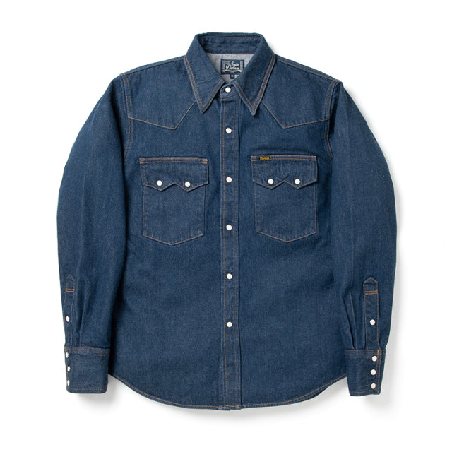 Natural Indigo Denim Western Shirt [D5701]