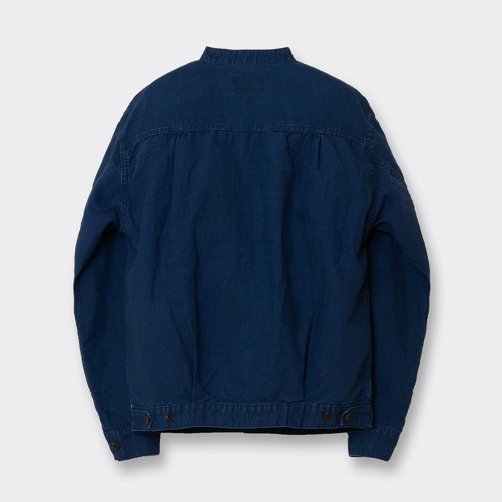 Indigo Linen Jacket  [OR-4311]