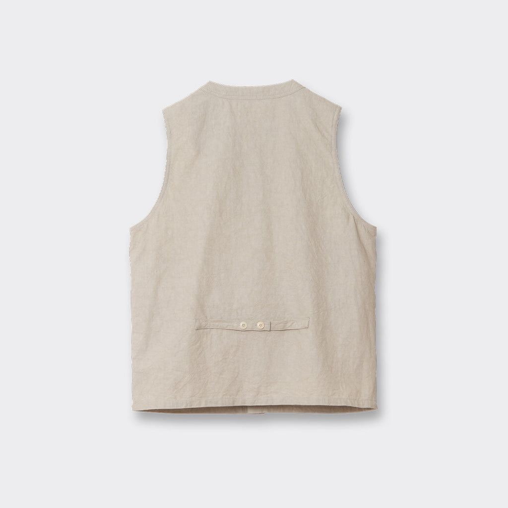 Cotton Linen Gilet  [OR-4314]