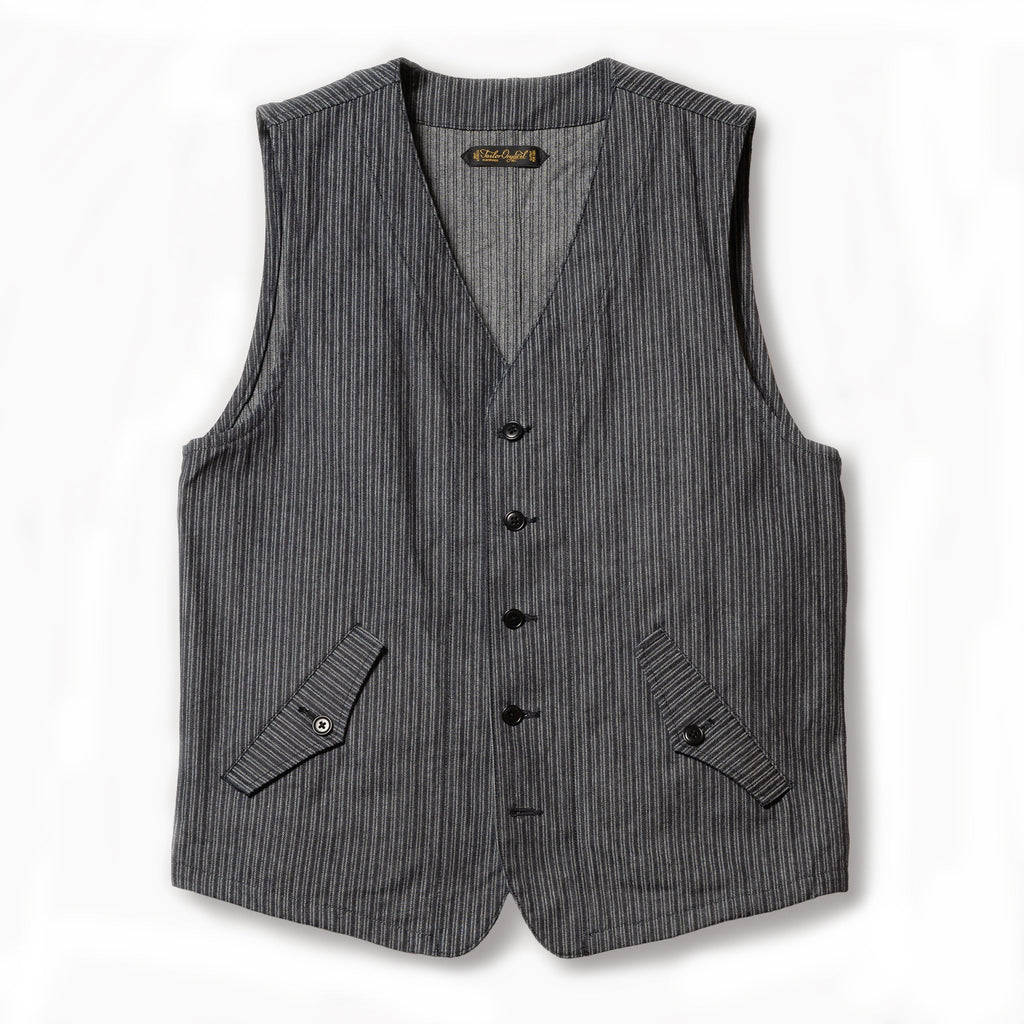 Indigo Dobby Gilet [OR-4326]
