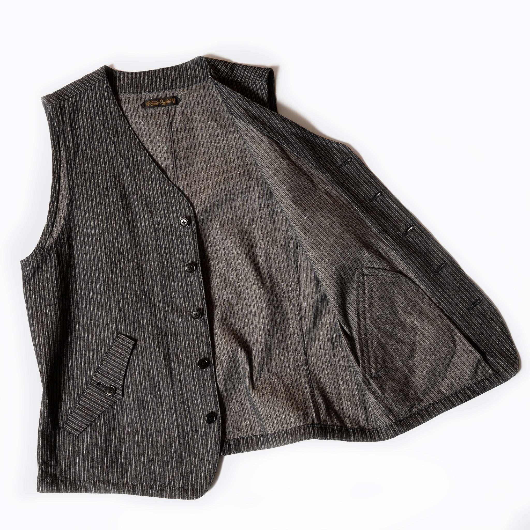 Indigo Dobby Gilet [OR-4326]