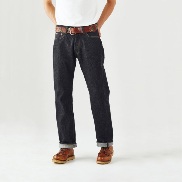 15oz Loose Straight Jeans with Cinch Back [SD-102CB]